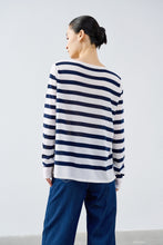 将图片加载到图库查看器,ÀIMAI JPG Classic Vitage Strip Merino Sweater