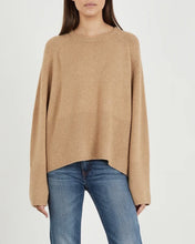 Cargar imagen en el visor de la galería, Raglan Cashmere Wool Round Neck Long Sleeves Sweater