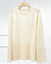Cargar imagen en el visor de la galería, Raglan Cashmere Wool Round Neck Long Sleeves Sweater