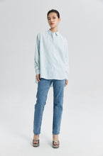 Charger l'image dans la galerie, Capri Green and White Striped Shirt