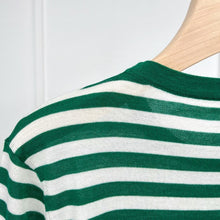 Cargar imagen en el visor de la galería, Lisa Striped Knit Extra Fine Merino Round Neck Sweater