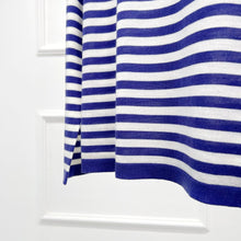 Cargar imagen en el visor de la galería, Lisa Striped Knit Extra Fine Merino Round Neck Sweater