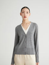Charger l'image dans la galerie, Memaire Double-Layered Extra Fine Merino Cardigan