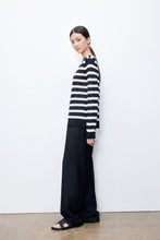将图片加载到图库查看器,ÀIMAI Sea Soul Breeze Retro Dream Stripes Double Extra Superfine Merino Wool Top