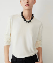 Load image into Gallery viewer, Cashfeel Round Neck Long Sleeve T-Shirt