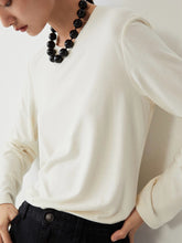 Load image into Gallery viewer, Cashfeel Round Neck Long Sleeve T-Shirt