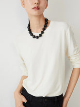 Load image into Gallery viewer, Cashfeel Round Neck Long Sleeve T-Shirt