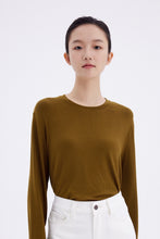 Load image into Gallery viewer, Cashfeel Round Neck Long Sleeve T-Shirt