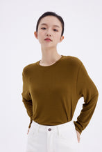 Load image into Gallery viewer, Cashfeel Round Neck Long Sleeve T-Shirt