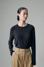 Load image into Gallery viewer, Cashfeel Round Neck Long Sleeve T-Shirt