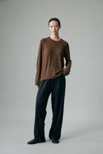 Load image into Gallery viewer, Cashfeel Round Neck Long Sleeve T-Shirt