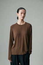 Load image into Gallery viewer, Cashfeel Round Neck Long Sleeve T-Shirt