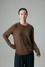 Load image into Gallery viewer, Cashfeel Round Neck Long Sleeve T-Shirt