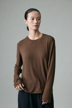 Load image into Gallery viewer, Cashfeel Round Neck Long Sleeve T-Shirt