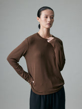 Load image into Gallery viewer, Cashfeel Round Neck Long Sleeve T-Shirt