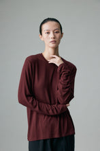 Load image into Gallery viewer, Cashfeel Round Neck Long Sleeve T-Shirt