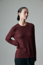 Load image into Gallery viewer, Cashfeel Round Neck Long Sleeve T-Shirt