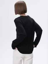 Load image into Gallery viewer, Cashfeel Round Neck Long Sleeve T-Shirt
