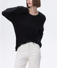 Load image into Gallery viewer, Cashfeel Round Neck Long Sleeve T-Shirt