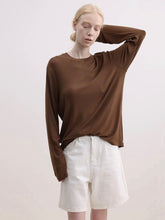 Load image into Gallery viewer, Cashfeel Round Neck Long Sleeve T-Shirt