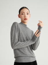 Load image into Gallery viewer, Druyes Half-Turtleneck Ultra-Fine Merino Wool Knit Sweater