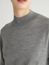 Load image into Gallery viewer, Druyes Half-Turtleneck Ultra-Fine Merino Wool Knit Sweater