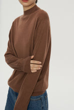Load image into Gallery viewer, Druyes Half-Turtleneck Ultra-Fine Merino Wool Knit Sweater