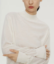 Load image into Gallery viewer, Druyes Half-Turtleneck Ultra-Fine Merino Wool Knit Sweater