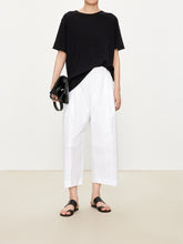 Load image into Gallery viewer, Kow Extra Fine Merino Wool & Silk Blend Roll Edge Knit Short Sleeve Sweater