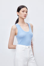 Load image into Gallery viewer, Marina Extra Fine Merino U-Neck Tank — Elevated Comfort for Every Season