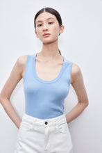 Load image into Gallery viewer, Marina Extra Fine Merino U-Neck Tank — Elevated Comfort for Every Season