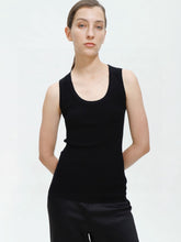 Load image into Gallery viewer, Marina Extra Fine Merino U-Neck Tank — Elevated Comfort for Every Season