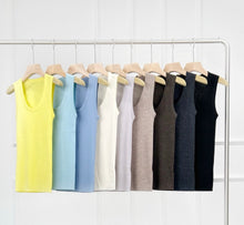 Load image into Gallery viewer, Marina Extra Fine Merino U-Neck Tank — Elevated Comfort for Every Season