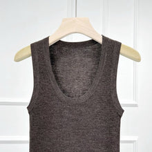 Load image into Gallery viewer, Marina Extra Fine Merino U-Neck Tank — Elevated Comfort for Every Season