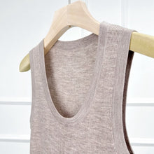 Load image into Gallery viewer, Marina Extra Fine Merino U-Neck Tank — Elevated Comfort for Every Season