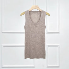 Load image into Gallery viewer, Marina Extra Fine Merino U-Neck Tank — Elevated Comfort for Every Season