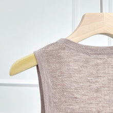 Load image into Gallery viewer, Marina Extra Fine Merino U-Neck Tank — Elevated Comfort for Every Season