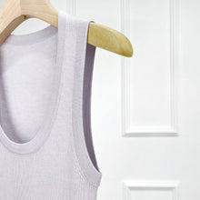 Load image into Gallery viewer, Marina Extra Fine Merino U-Neck Tank — Elevated Comfort for Every Season