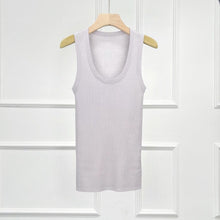 Load image into Gallery viewer, Marina Extra Fine Merino U-Neck Tank — Elevated Comfort for Every Season