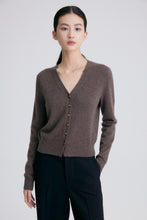 Load image into Gallery viewer, Grace V-Neck Long Sleeve Premier Cashmere Cardigan