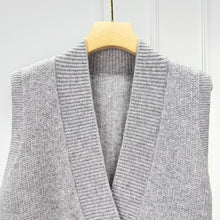 将图片加载到图库查看器,Monet V-Neck Merino Wool Cashmere Vest