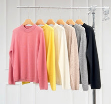 Load image into Gallery viewer, Celeste Premier Pure Cashmere Crewneck Sweater