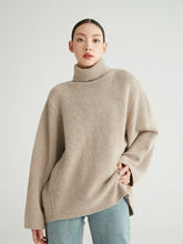 Load image into Gallery viewer, Cambridge Wool-Cashmere Oversized Turtleneck Sweater