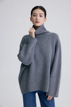 Load image into Gallery viewer, Cambridge Wool-Cashmere Oversized Turtleneck Sweater