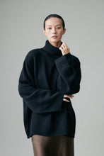 Load image into Gallery viewer, Cambridge Wool-Cashmere Oversized Turtleneck Sweater