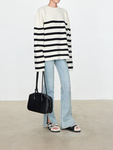 Load image into Gallery viewer, Nordica Heavyweight Wool Striped Round Neck Sweater