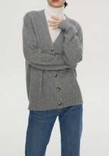 Cargar imagen en el visor de la galería, Sander Premier Merino Wool Oversized Cardigan