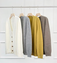 Cargar imagen en el visor de la galería, Sander Premier Merino Wool Oversized Cardigan