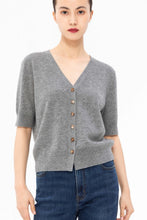 Load image into Gallery viewer, Diana Premier Cashmere Short-Sleeve V-Neck Cardigan