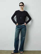 Charger l'image dans la galerie, SISLEY Round Neck Long Sleeve T-Shirt